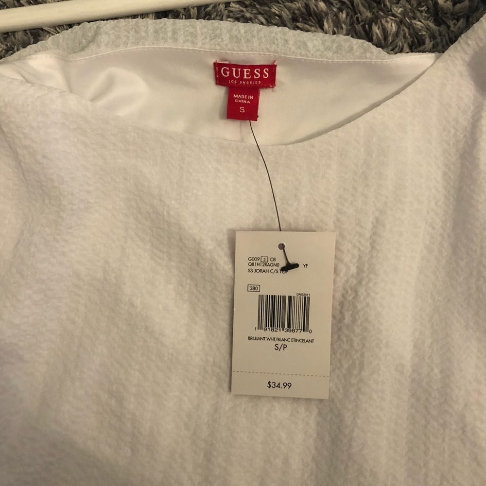 NWT Guess party top - white - Picture 3 of 4